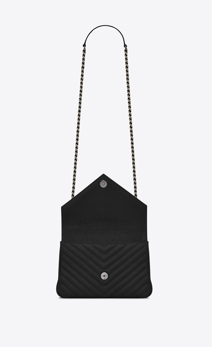 Saint Laurent Classic Medium College Bag in Monogram Earth Grey with Silver-Toned Hardware - Perfect for Work, Travel & Everyday Luxury