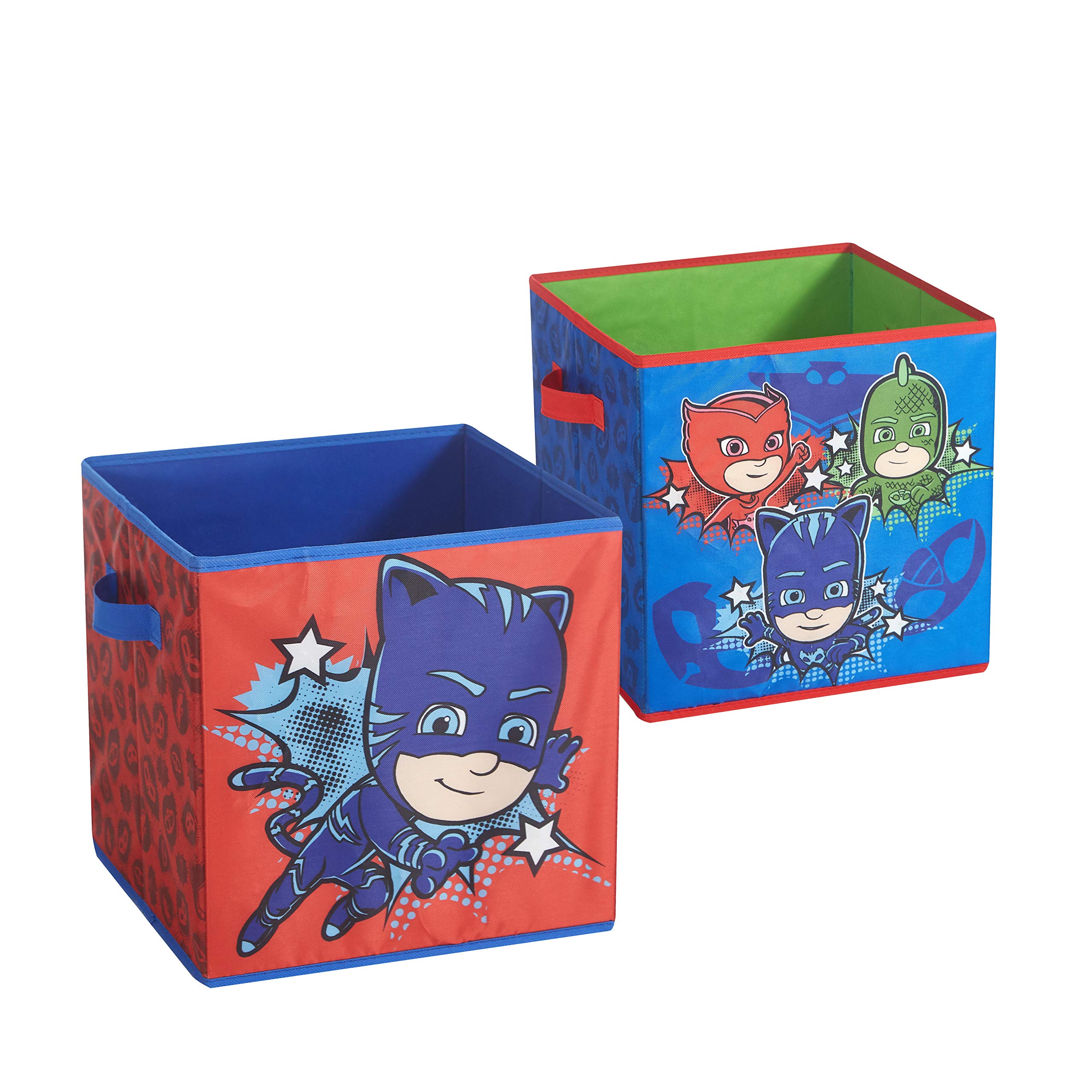 PJ Masks 2-Pack Collapsible Storage Cubes with LED Lights - 11.5