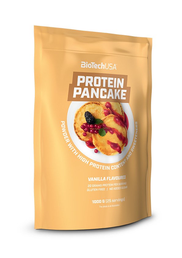 BioTechUSA Vanilla Protein Pancake Mix - 1000g High Protein, Low Carb, Gluten-Free for Muscle Recovery & Healthy Breakfast | Perfect for Athletes, Fitness Enthusiasts & Weight Management