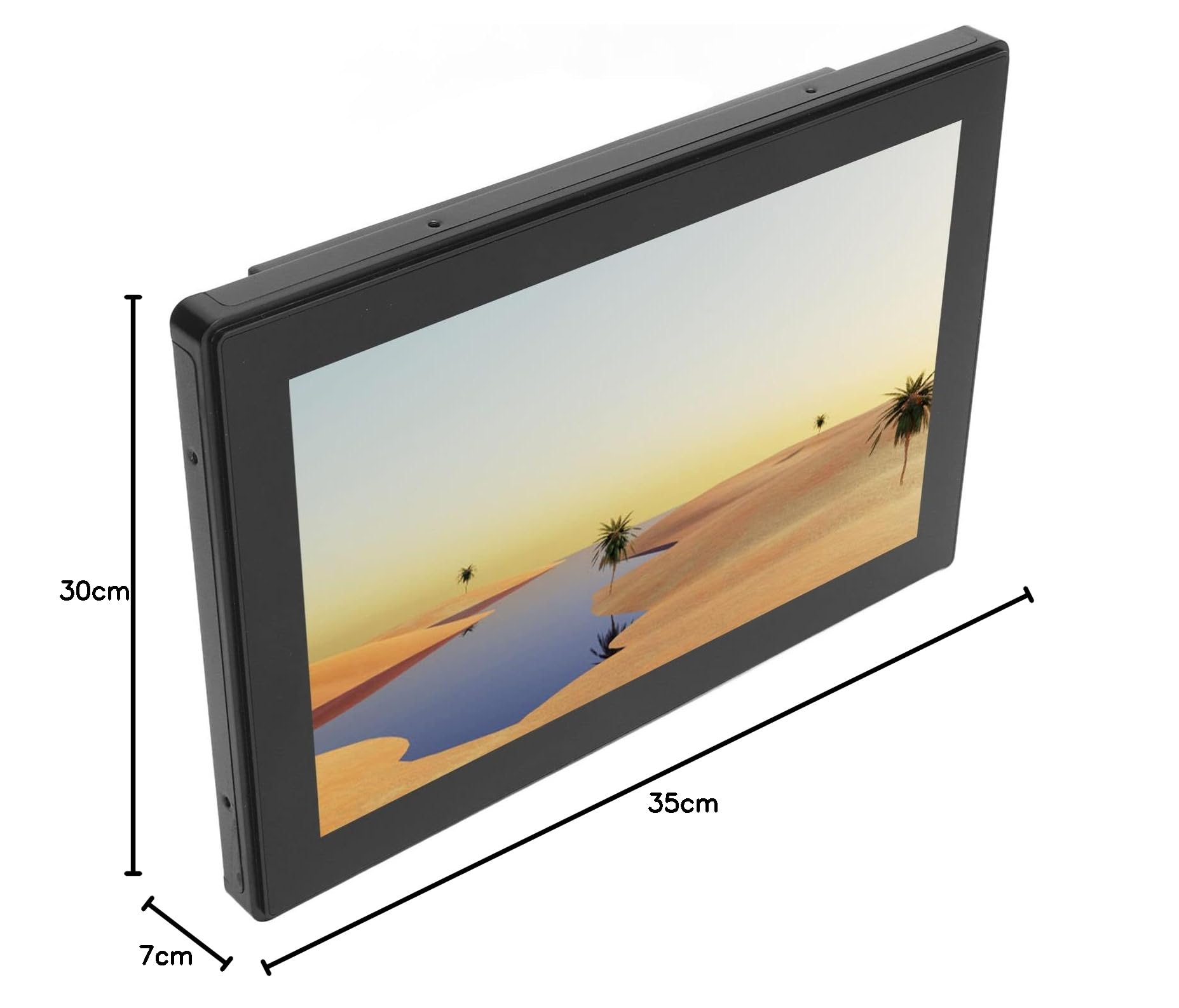 10 Inch IPS Touchscreen Monitor - HD Display, IP65 Waterproof, Multi-Device Compatible, Efficient Heat Dissipation, Easy Operation (European Plug) - Perfect for Digital Signage, Industrial Control, and Home Automation Systems