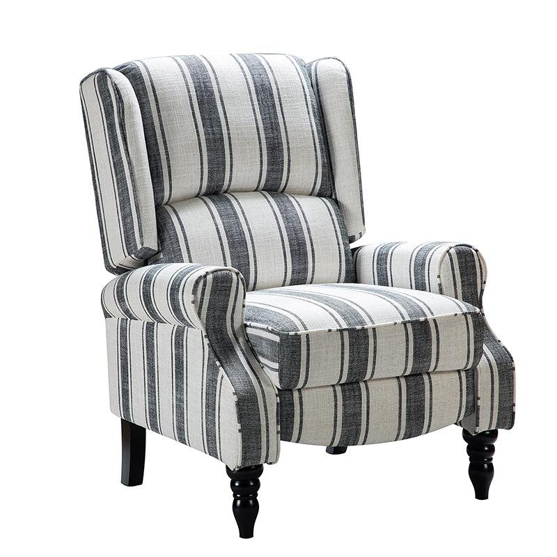 Erdeni Upholstered Manual Wingback Recliner Chair - Comfortable Living Room Armchair with Smooth Reclining Mechanism - Perfect for Home Theater, Reading Nook & Relaxation
