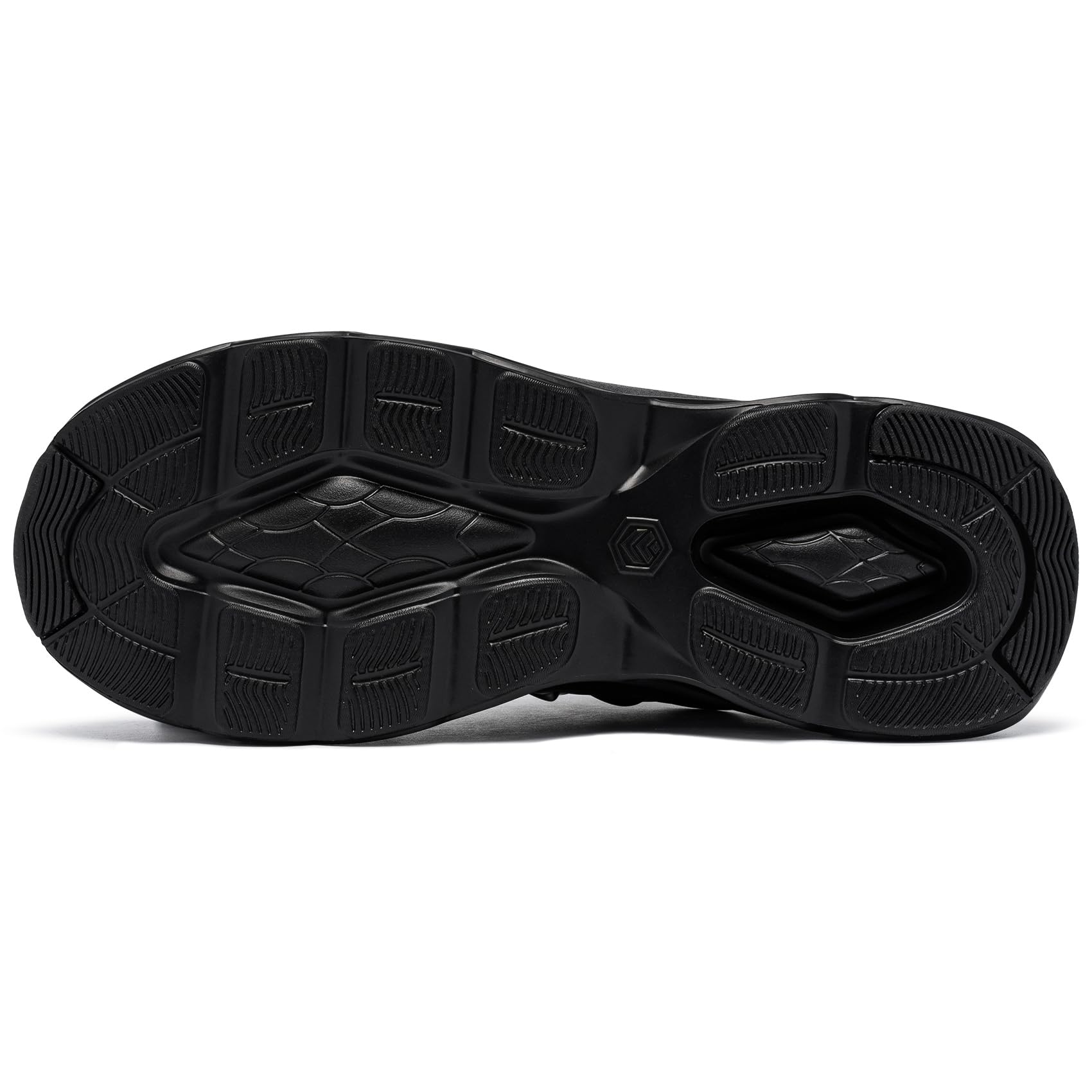 Men's Lightweight Trail Running Shoes - Comfortable Athletic Sneakers for Walking & Hiking - Wide Width (9 Wide, Black) - Perfect for Outdoor Adventures & Gym Workouts