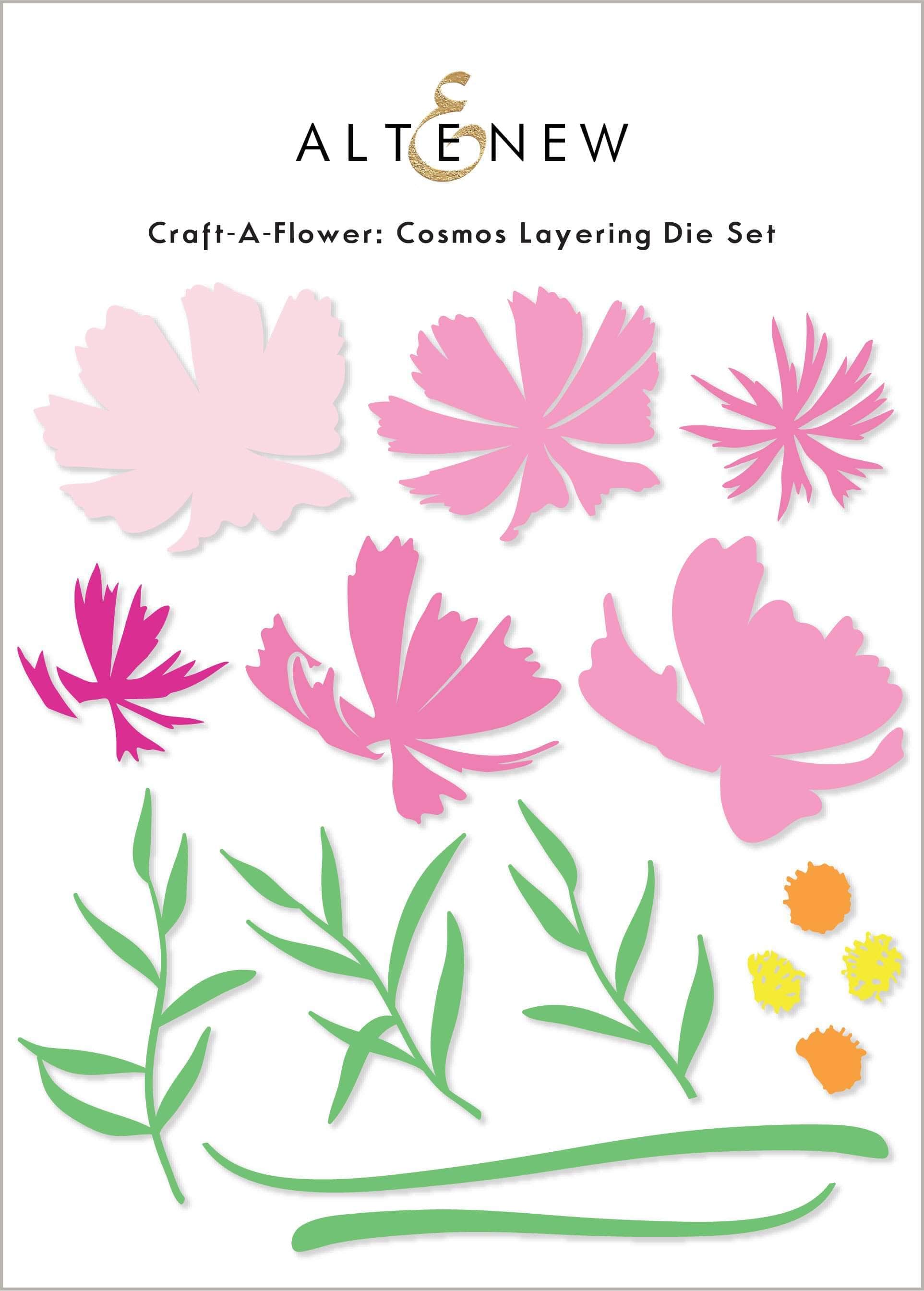 Craft A Flower: Cosmos Layering Die Set for DIY Scrapbooking, Card Making & Paper Crafts – Perfect for Handmade Greeting Cards, Wedding Invitations & Home Decor