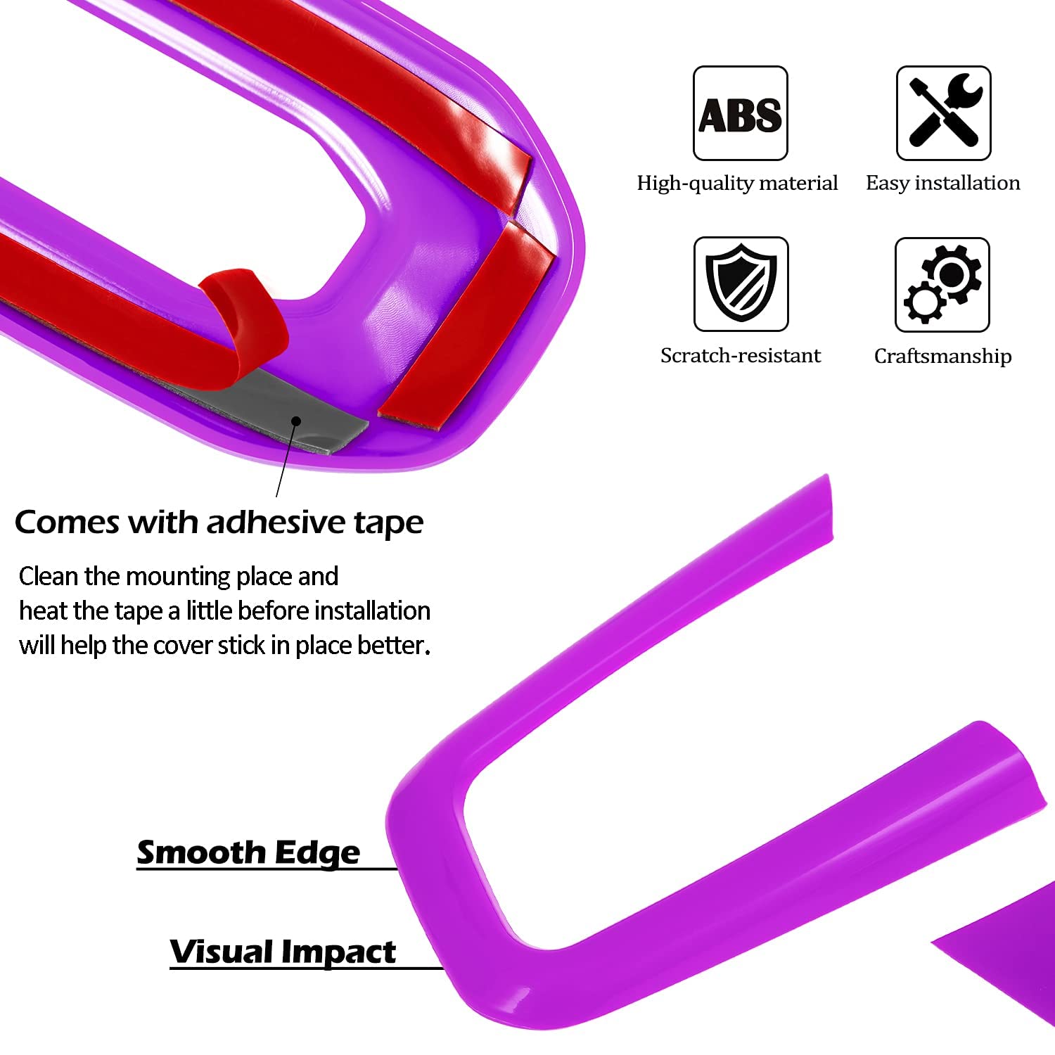 21PCS Full Interior Trim Kit for Jeep Wrangler JL JLU 2018-2023 & Gladiator JT - AC Vent, Door Handle, Speaker, Light & Headlight Switch Covers (Purple) | Premium Car Interior Accessories for Off-Road & Daily Driving
