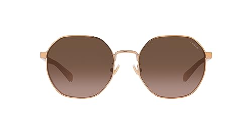 Shiny Rose Gold/Brown Peach Mirrored