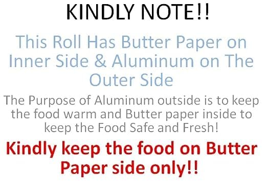 Eco-Friendly Food Wrapping Paper & Aluminum Foil Roll Set - 9 Meters Each, Pack of 2 | Perfect for Cooking, Baking, Meal Prep & Food Storage | Ideal for Home Kitchens, Picnics & Leftovers