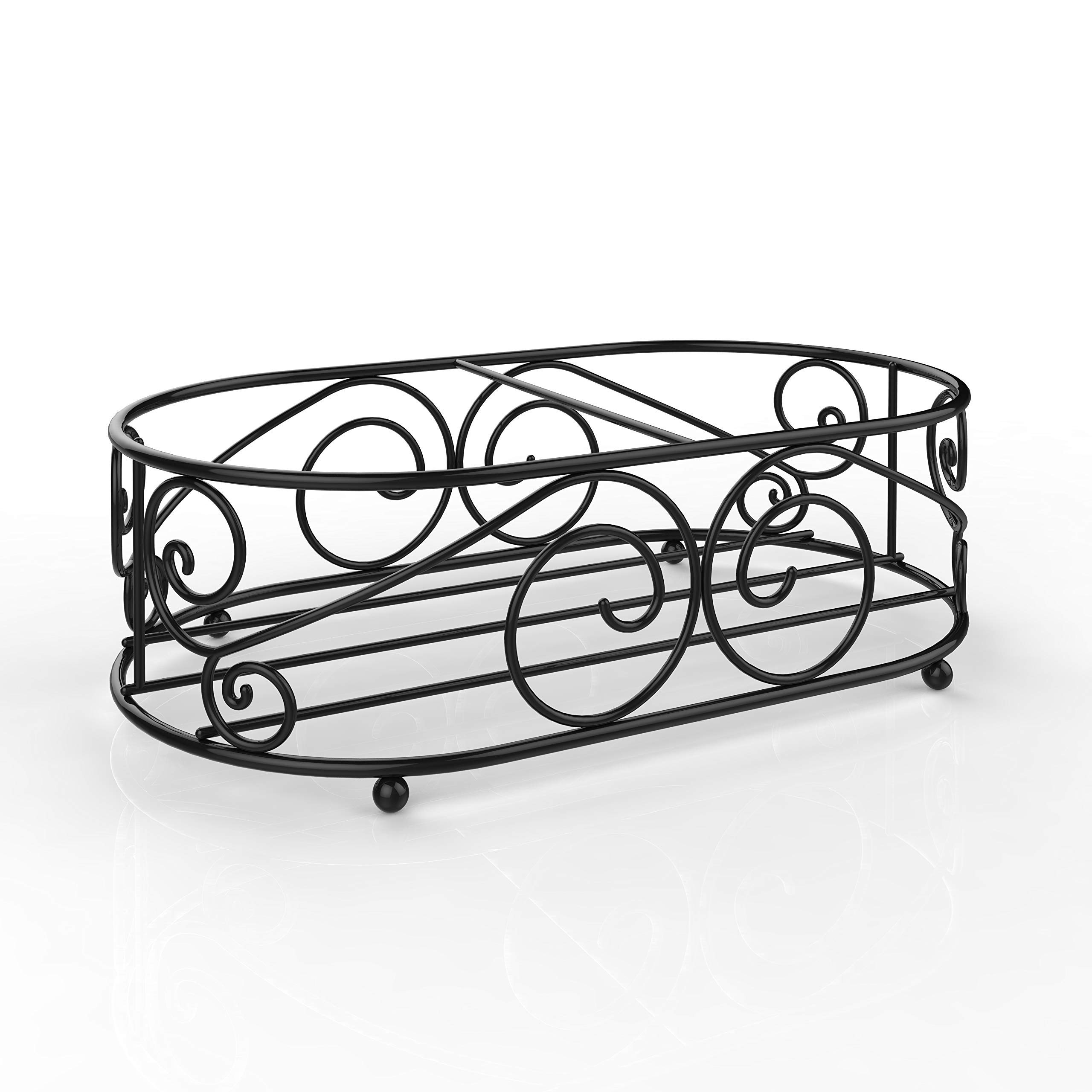 Black Wire Caddy Organizer for Soap & Lotion Bottles - Fits Regular Mouth Mason Jars up to 3.5