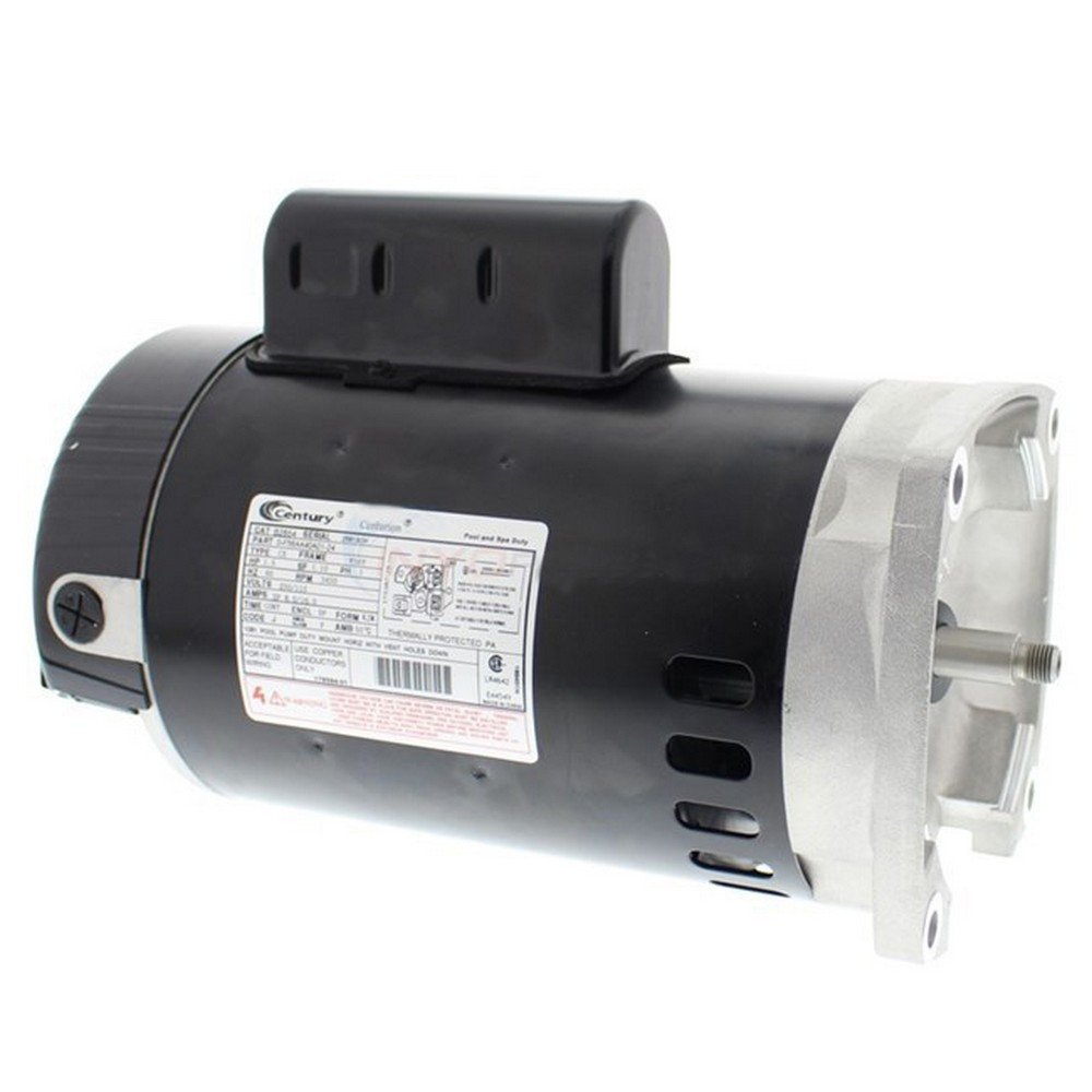 Century Electric Centurion PRO 1.5HP Single Speed Motor - 3450 RPM, 115/230V, C-Face Flange, 1 Service Factor (17.2/8.6 AMPS) - Ideal for Pumps, Fans & Industrial Equipment
