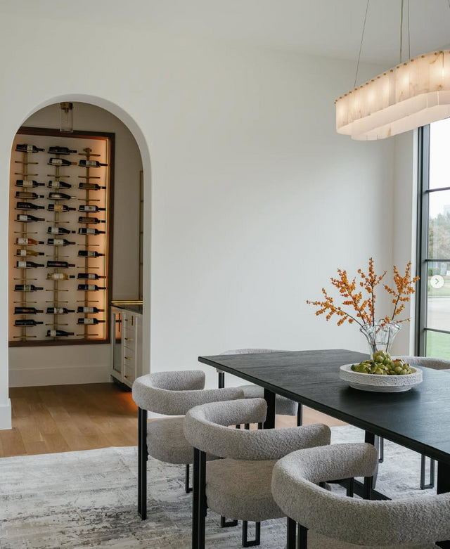 Urban Ironcraft Floor to Wall Wine Racks - Single Bottle Label Facing Pillar Series | Space-Saving Wine Storage for Home, Bar & Restaurant Decor | Perfect for Small Spaces & Wine Display