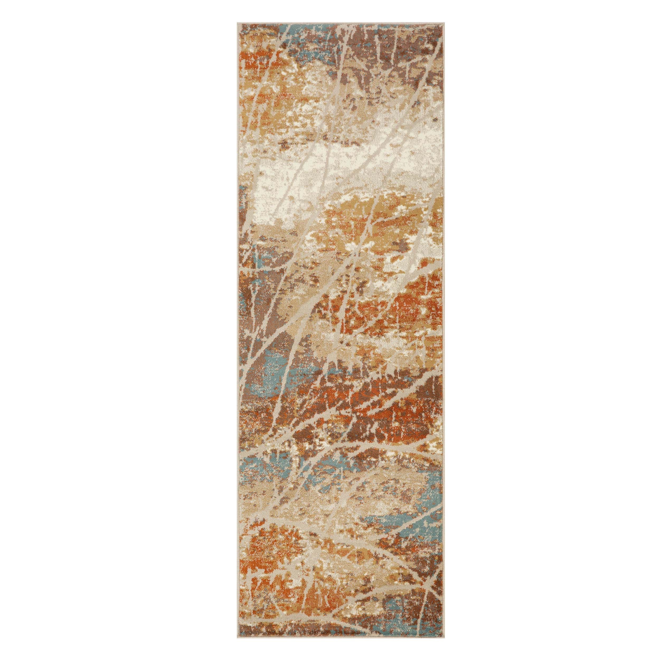 Fifi Modern Branches Indoor Area Rug or Runner - Soft Bohemian Style Carpet for Living Room, Bedroom, Hallway - Perfect for Home Decor & Cozy Spaces