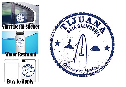 Mexico Adventure Cartoon Passport Stamps Vinyl Stickers - Travel Scrapbooking, Journaling, Luggage & Laptop Decoration