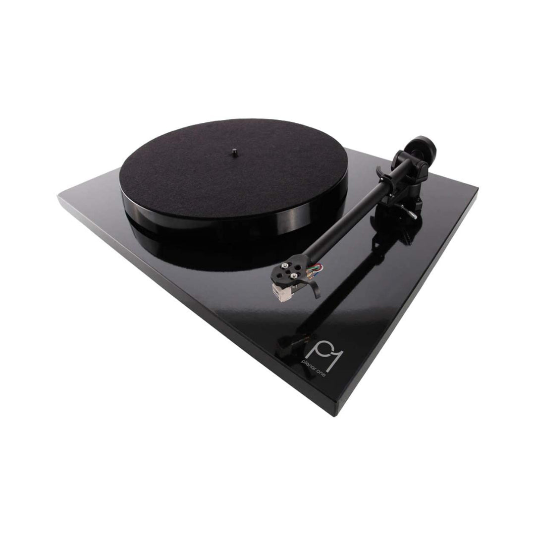 Rega Planar 1 Turntable with MM Cartridge - High Fidelity Vinyl Record Player for Home Audio & Music Enthusiasts - Perfect for Living Room, Studio & Vintage Music Collection