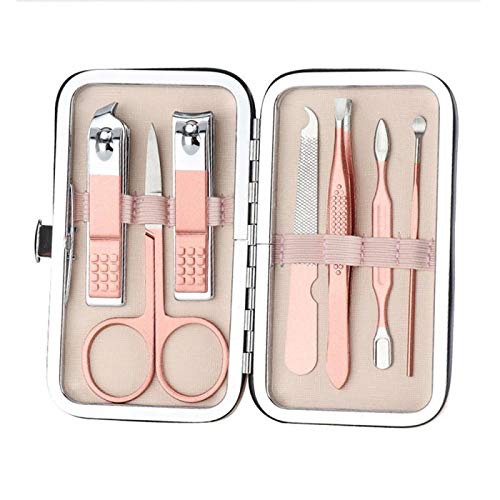 7-Piece Stainless Steel Nail Clipper Set - Professional Nail Cutter, File & Pedicure Tools | Portable Travel Kit for Home, Salon & On-The-Go Grooming