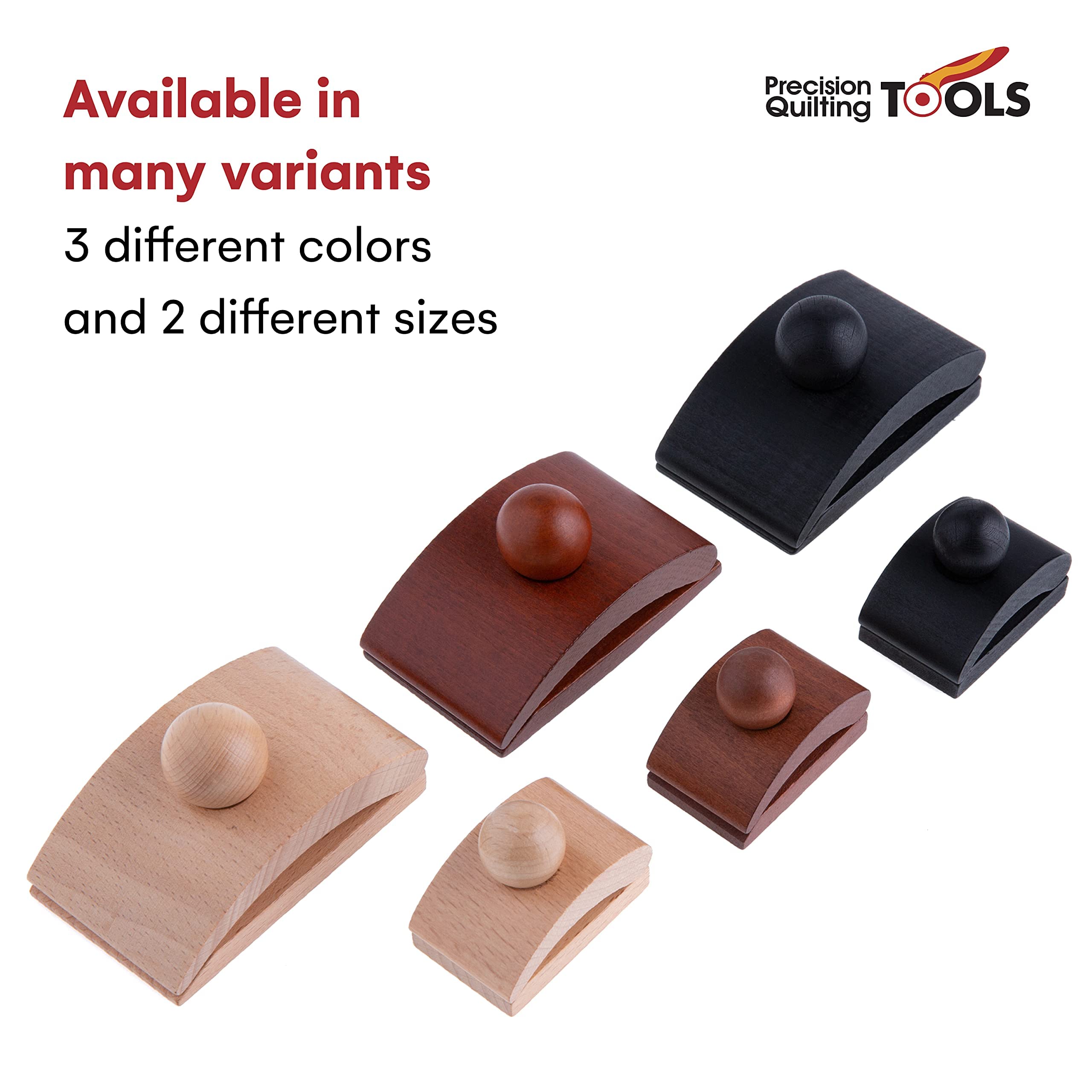 Wooden Quilt Hangers with 4 Small Dark Clips and Screws - Wall Mounted Tapestry & Quilt Display Hangers for Home Decor, Bedroom, Living Room, Gallery - Durable Quilt Clips for Hanging Blankets, Art, and Fabric Wall Decor