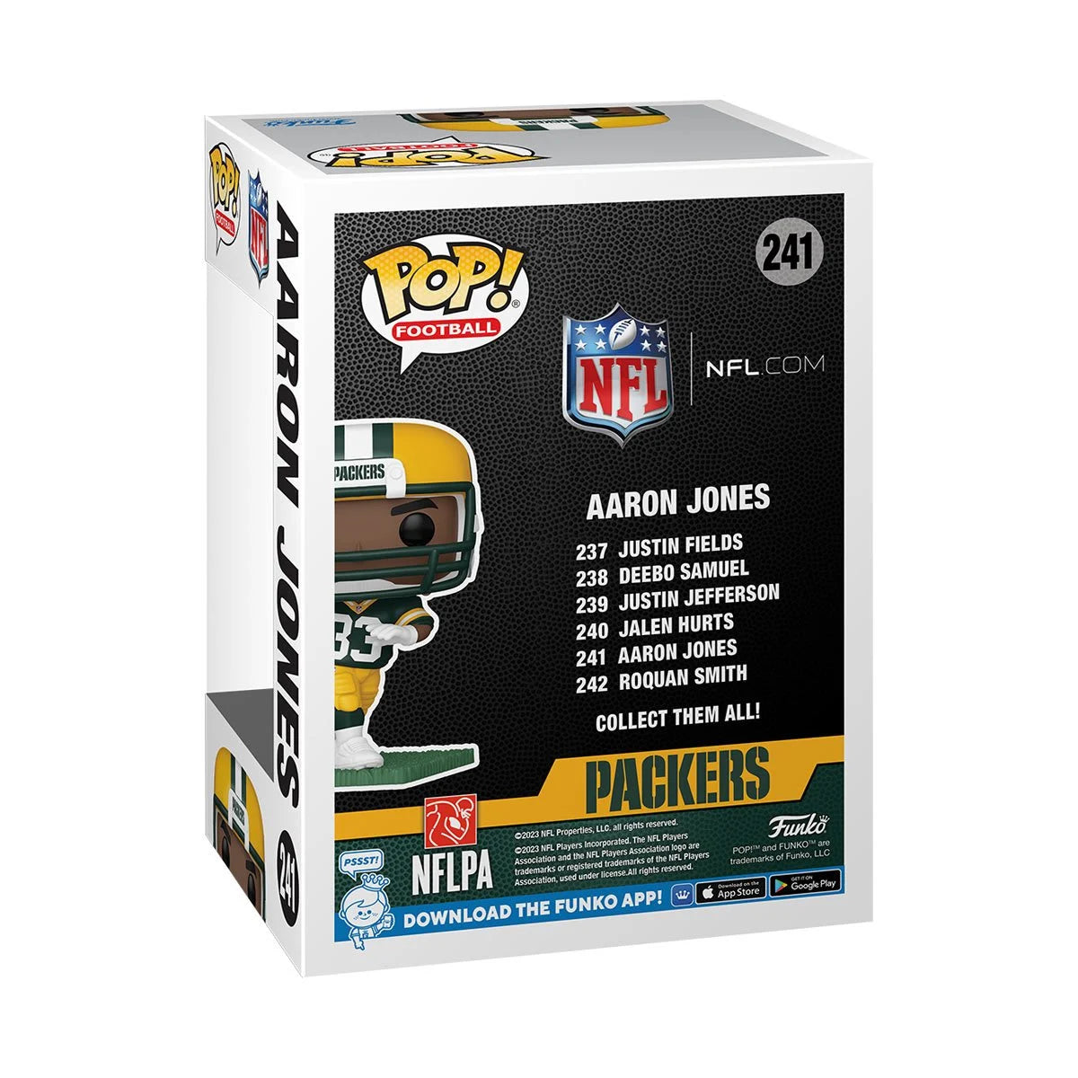 Aaron Jones Green Bay Packers NFL Jersey - Official Licensed Football Jersey for Men - Perfect for Game Day, Tailgating & Fan Gear Collection