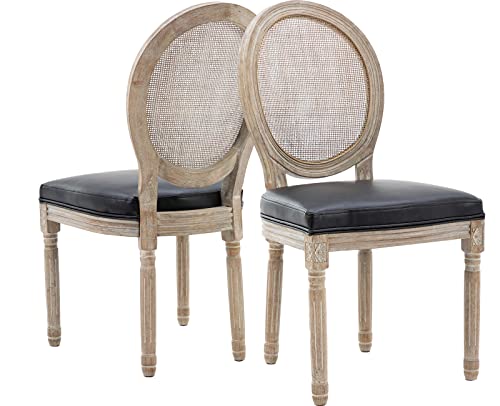 Pu-round/Rattan-black