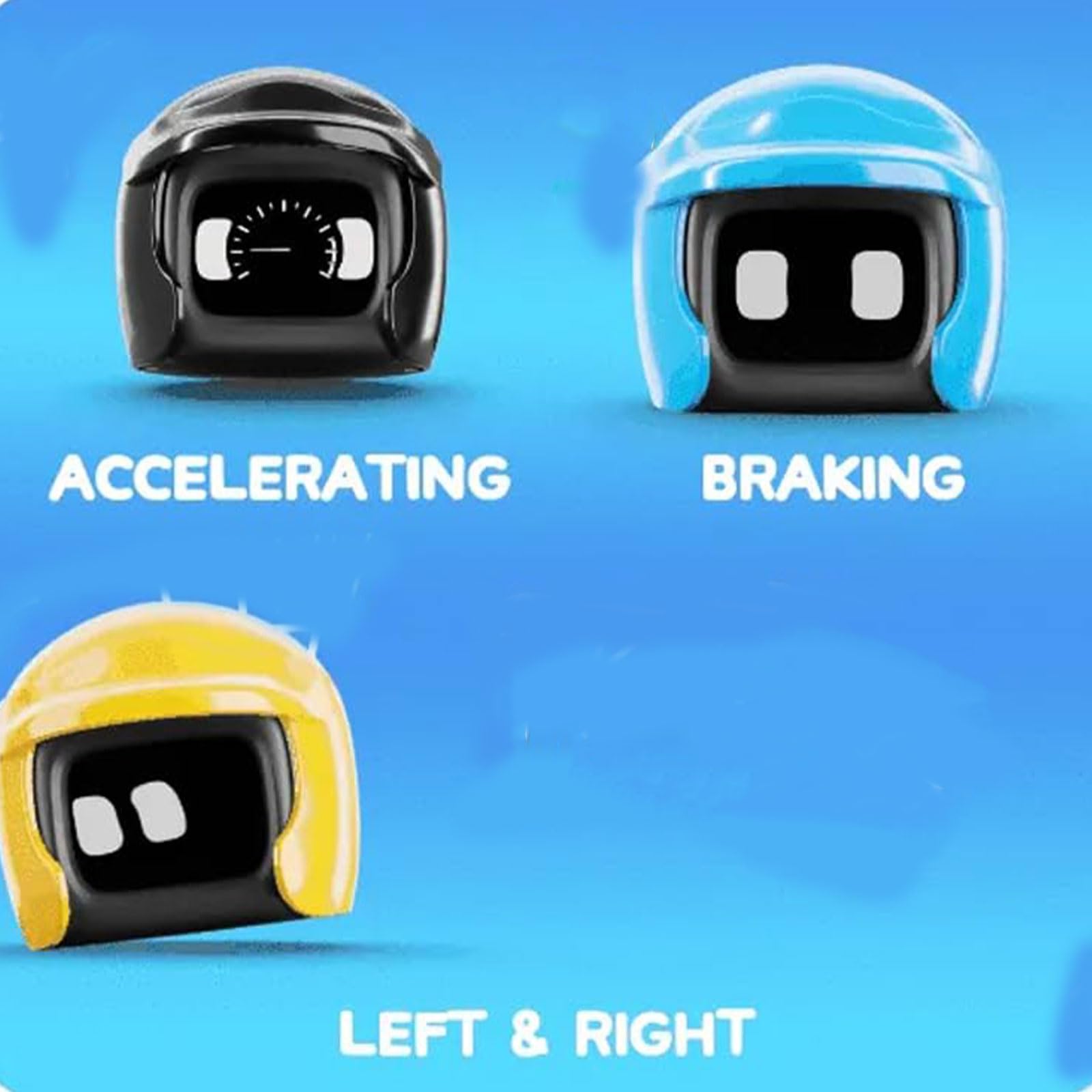 Poki Car Robot - Interactive Smart Toy for Dashboard, Cute Cartoon Companion & Gift for Car Lovers (Black) | Perfect for Road Trips, Commuting & Kids Entertainment