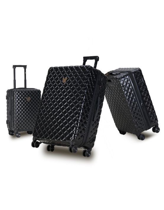 Disney Mickey Mouse 3-Piece Spinner Luggage Set - Black | Carry-On Suitcase for Kids & Travel | Perfect for Airplane, Road Trips & Family Vacations