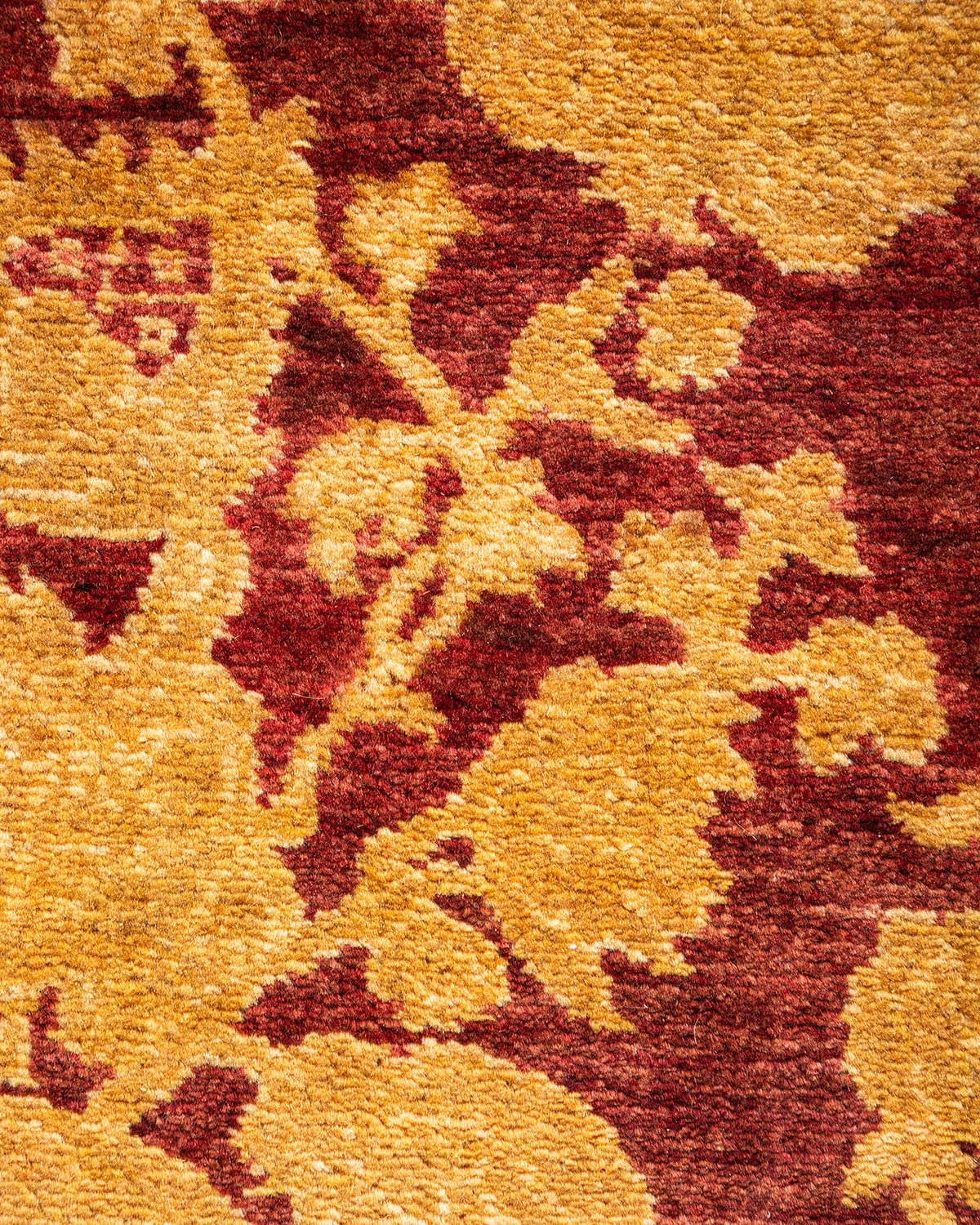 Handmade Traditional Floral Mogul Red Wool Area Rug 4x6 - Solo Rugs One of a Kind Hand Knotted - Perfect for Living Room, Bedroom & Home Decor