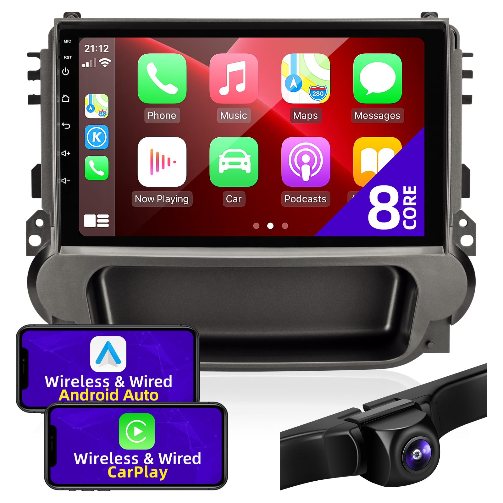 2013-2016 Chevrolet Malibu Car Stereo with Wireless Apple CarPlay & Android Auto - 7