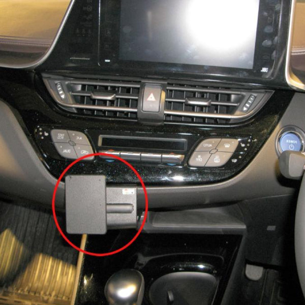 ClicOn No Holes Angled Dash Mount for Toyota C-HR (2017-2023) - Secure Phone Holder for Hands-Free Navigation & Driving