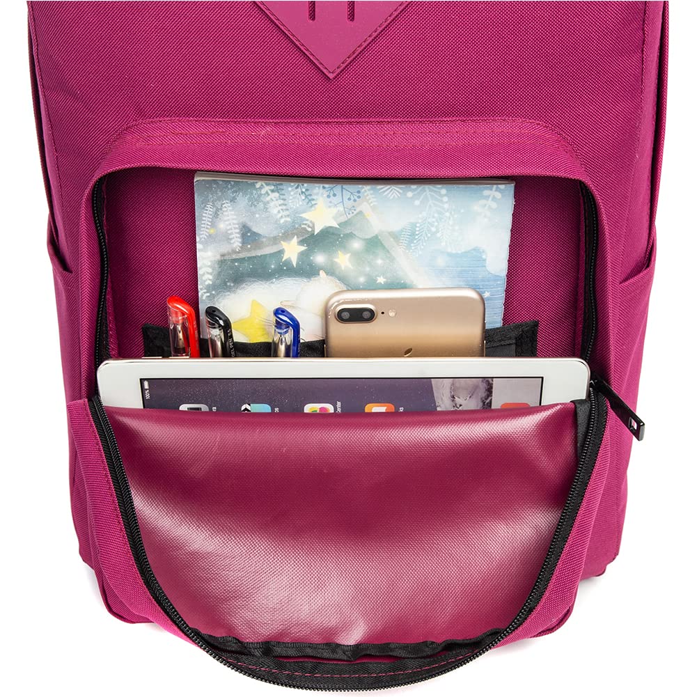 Classic Black School Backpack for College & Travel - Laptop Backpack for Boys & Girls