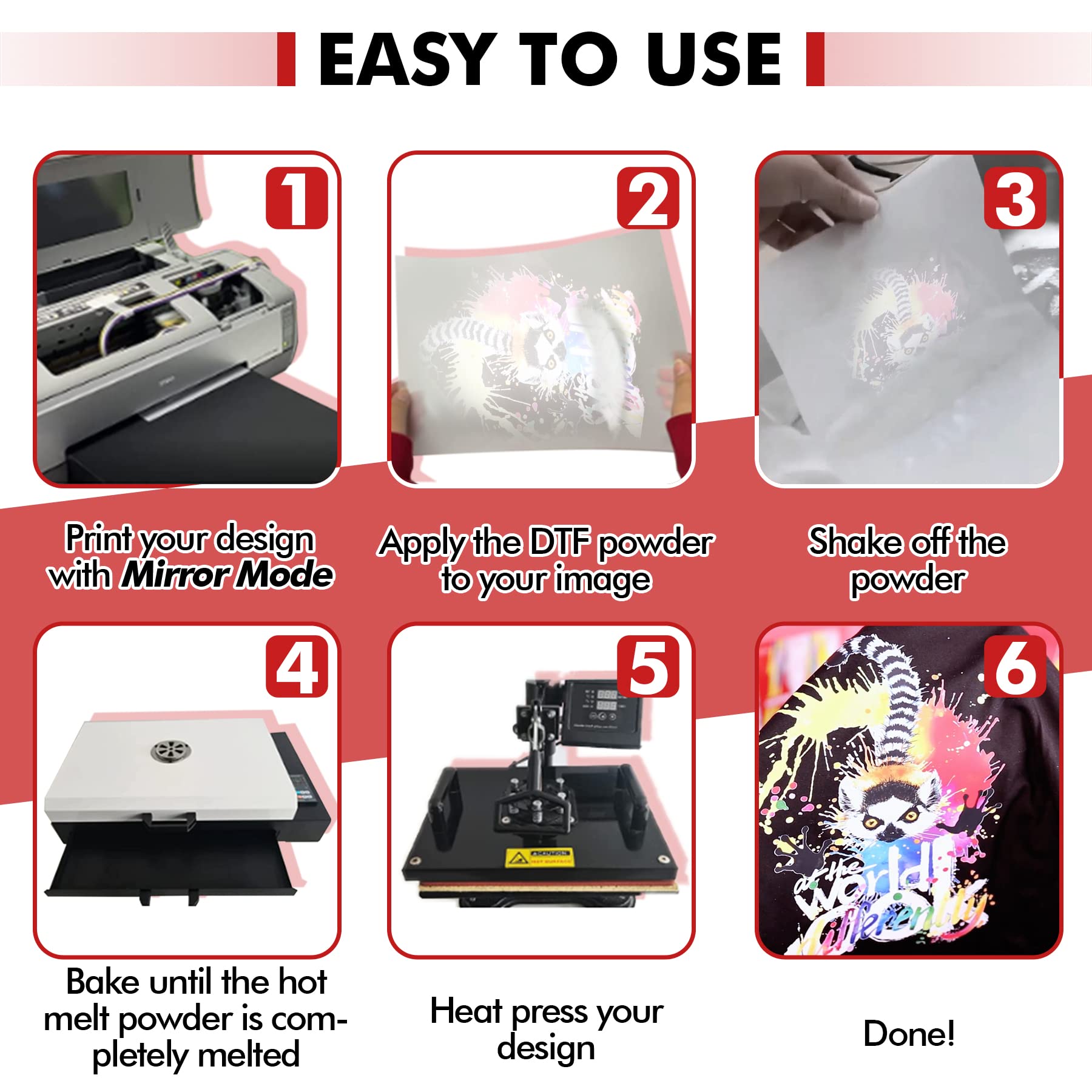 Premium A-SUB DTF Powder - 35.3oz White Hot Melt Adhesive Powder for Sublimation Printing | Compatible with DTF Transfer Film & Printers | Create Vibrant Digital Prints on Any Color Fabric & Material | Ideal for T-Shirts, Hoodies, Bags & Custom Apparel Design