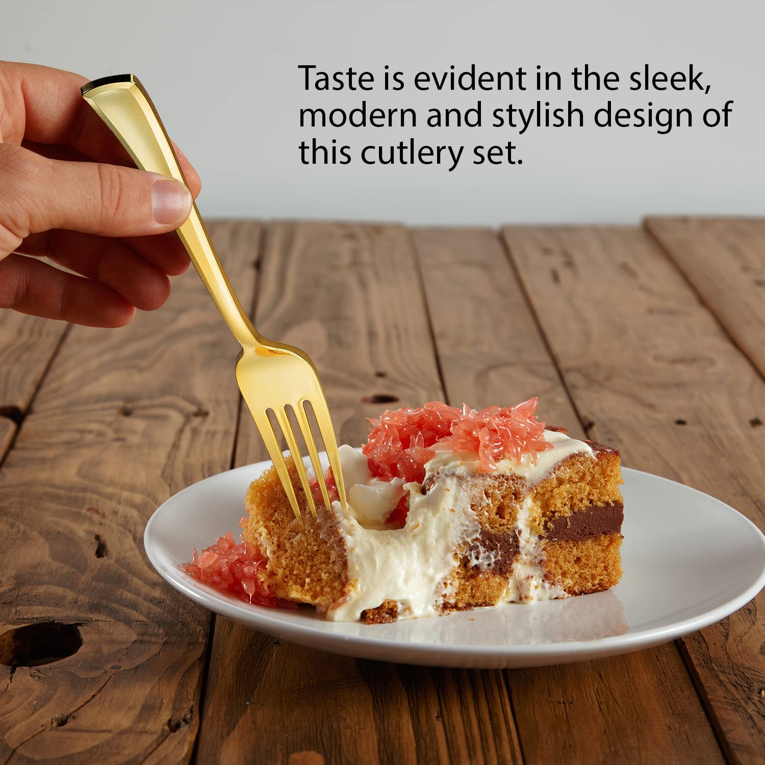 150-Piece Premium Heavy-Duty Gold Plastic Cutlery Set - 50 Forks, 50 Knives & 50 Spoons | BPA-Free Disposable & Reusable Gold Flatware | Perfect for Parties, Weddings, Picnics & Catering Events