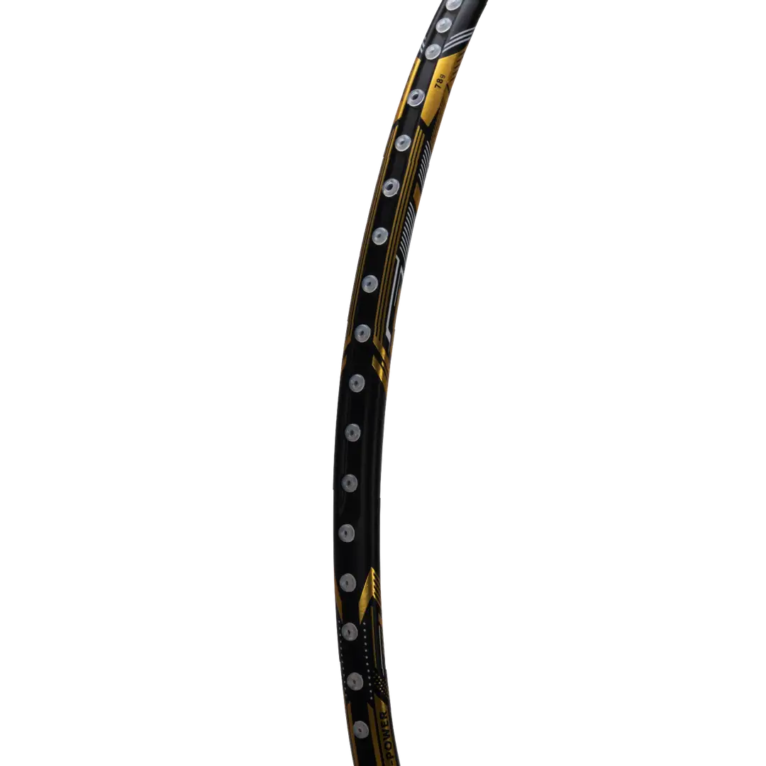 HNDRD Nuclear 78 Badminton Racket - Pre-Strung Carbon Fiber Shuttlecock Racket for Professional & Recreational Play - Perfect for Tournaments, Training & Backyard Games