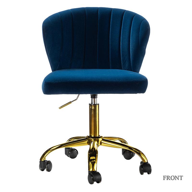 Premium Chandra Velvet Office Chair - Ergonomic Executive Desk Chair with Lumbar Support for Home & Office Workspaces - Comfortable Modern Computer Chair for Long Hours of Sitting