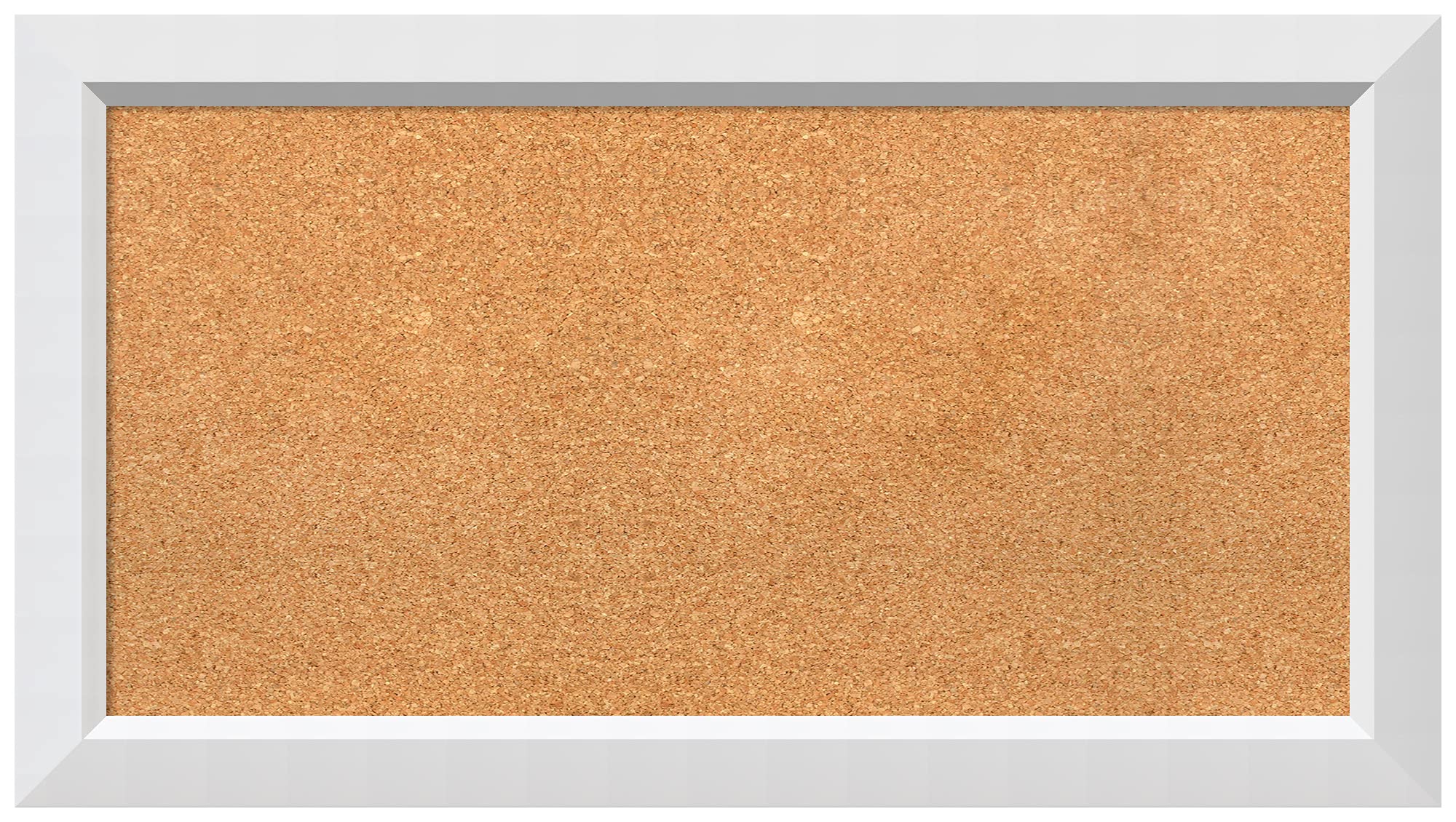 Custom Natural Cork Bulletin Board - 36x20 Inches (Multiple Sizes Available) with White Wood Frame - Pin Board for Office, Home Organization & Wall Decor - Perfect for Notes, Photos & Reminders