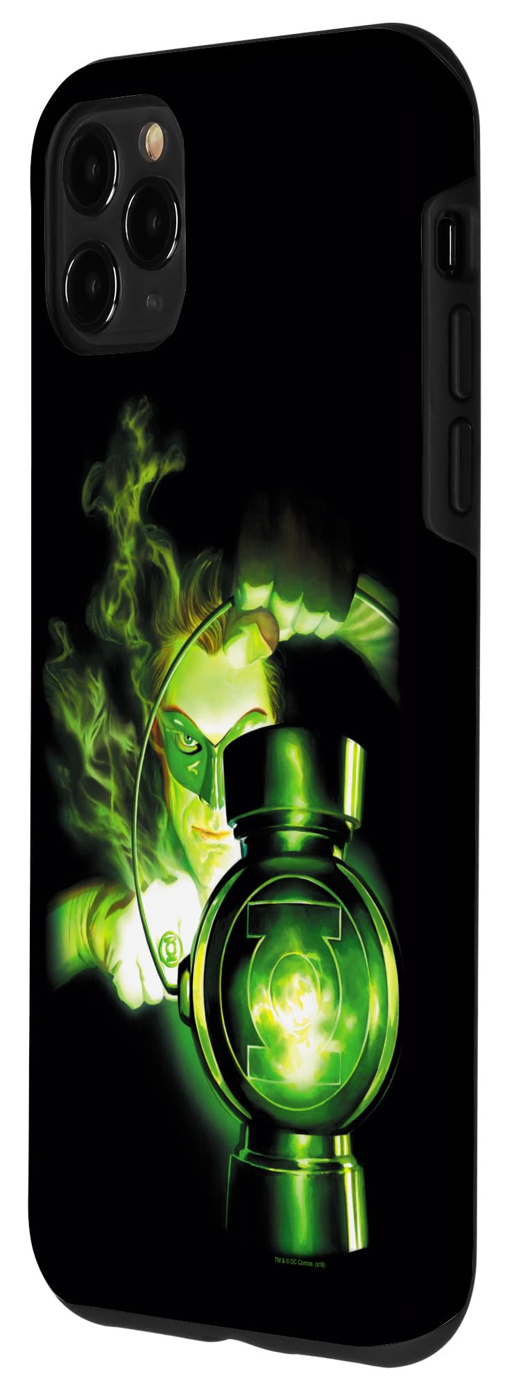 iPhone 11 Pro Max Case with Green Lantern Design - Durable Protective Cover with LED Light for Night Use | Perfect for Superhero Fans & Nighttime Safety