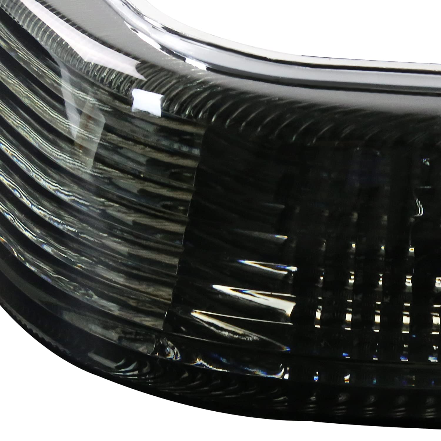 Spec-D Tuning Smoke Bumper Park & Signal Corner Lights with Amber Reflector - Compatible with 1993-1996 Jeep Grand Cherokee (Left + Right Pair) - Perfect for Off-Roading, Night Driving & Custom Car Upgrades