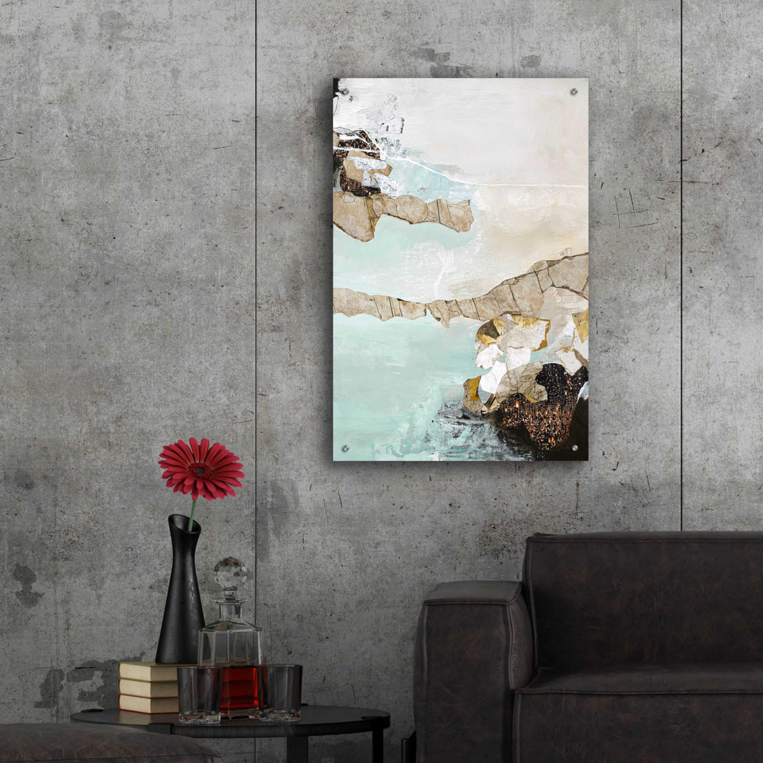 Epic Art 'Art Piece 1' by Design Fabrikken - Premium Acrylic Glass Wall Art 24x36 Inches - Modern Home & Office Decor for Living Room, Bedroom, or Workspace