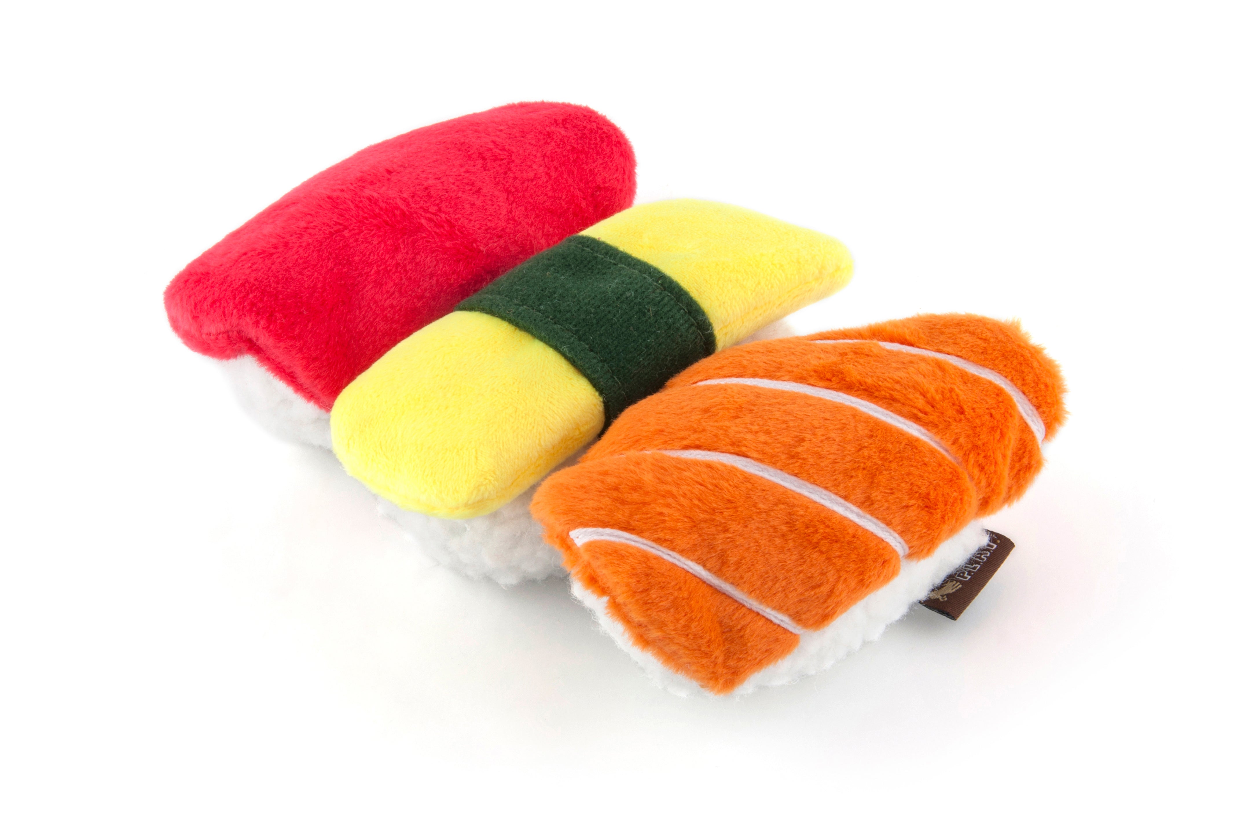 El Sushi Dog Plush Toy - International Classic™ Chew-Resistant Stuffed Animal for Dogs | Pet P.L.A.Y. | Perfect for Playtime, Cuddling & Training