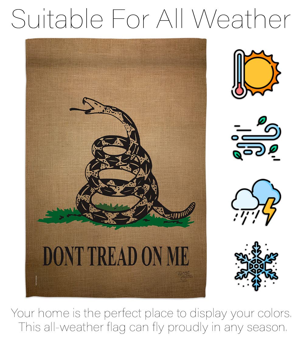 Breeze Decor Gadsden Americana Flag Set - 28