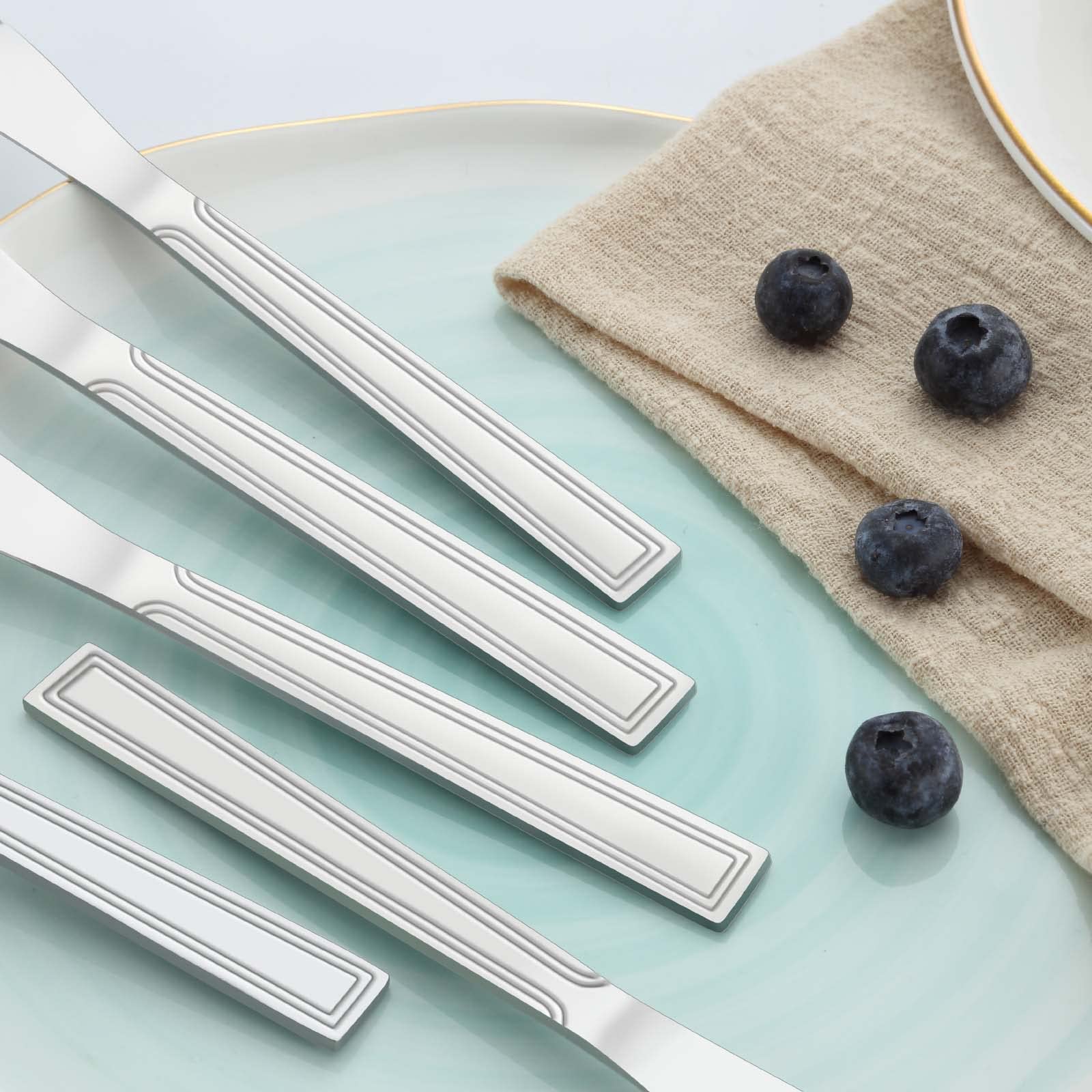 24-Piece Stainless Steel Dinner Knife Set - 8.1
