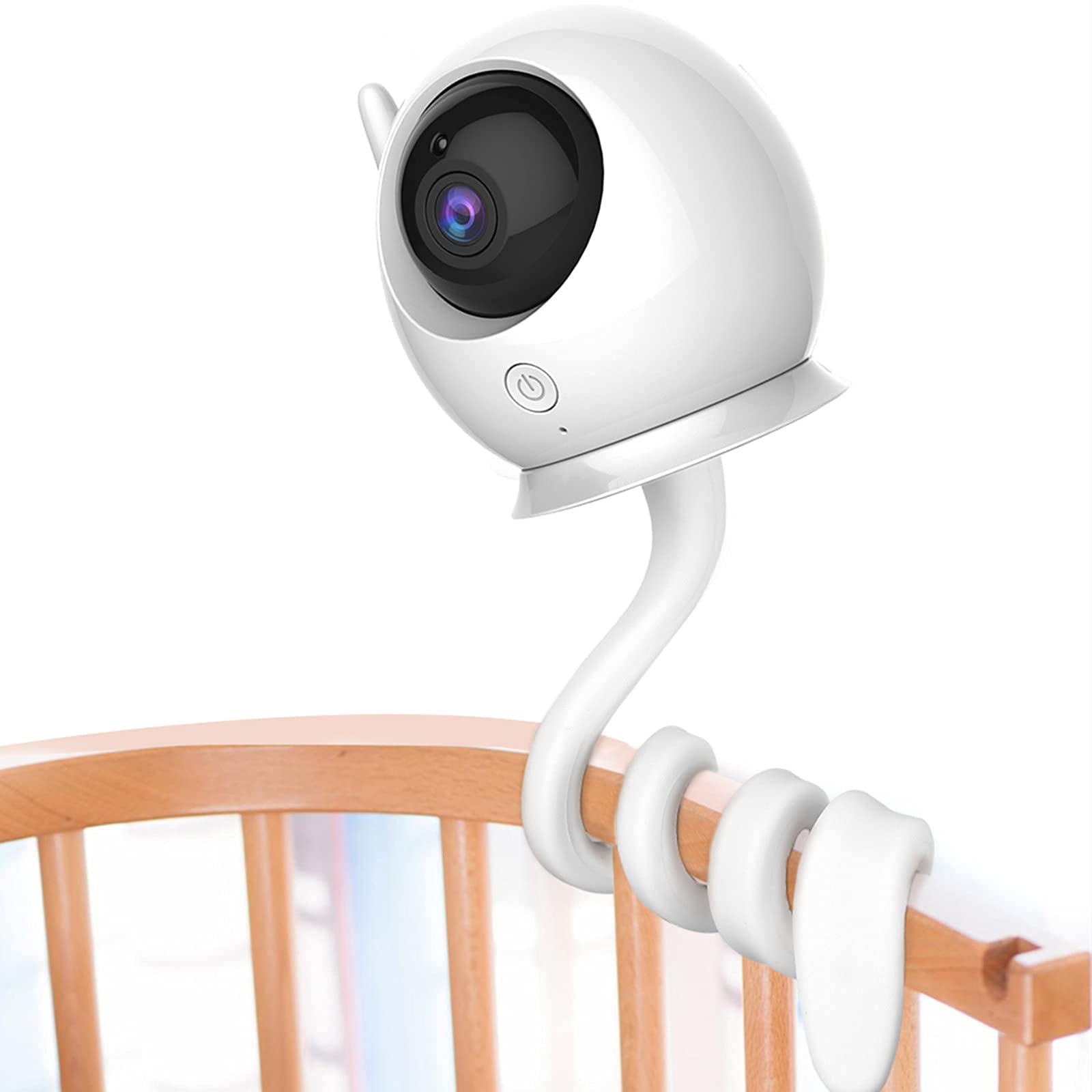 Best Video Baby Monitor with HD Camera & Two-Way Audio - Flexible Mount Shelf & Adjustable Stand for Nursery, Bedroom, and Travel Use