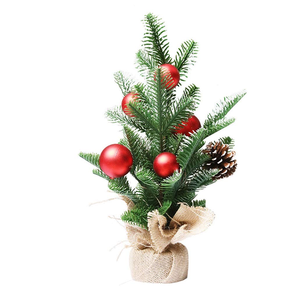 SHYPT 16-inch Mini Christmas Tree - Artificial Tabletop Xmas Decor for Home, Office, Party & Festive Desktop Ornaments - Perfect Holiday Gift for Kids & Adults (40cm, Green)