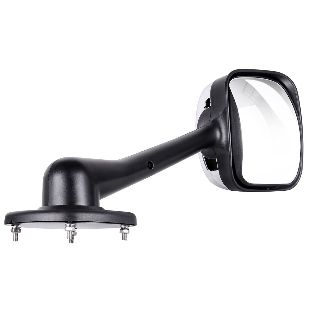 CCiyu Manual Adjust Chrome Towing Mirror - Left Side (LH) Compatible with 2008-2016 Freightliner Cascadia | Durable Replacement Truck Mirror for Enhanced Visibility & Safe Towing