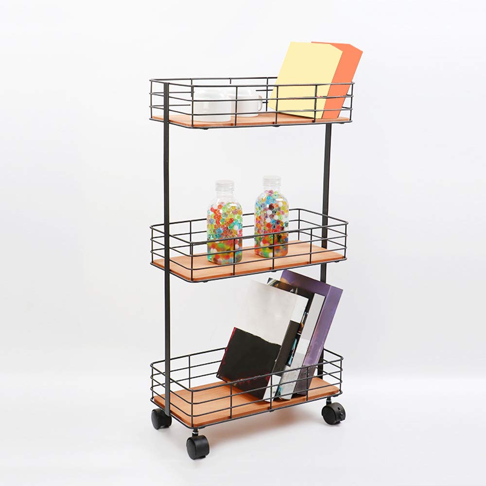 Multi-Layer Kitchen Storage Rack - Space Saving Removable Organizer for Pantry, Bathroom & Laundry | Durable Wrought Iron Design for Home Organization