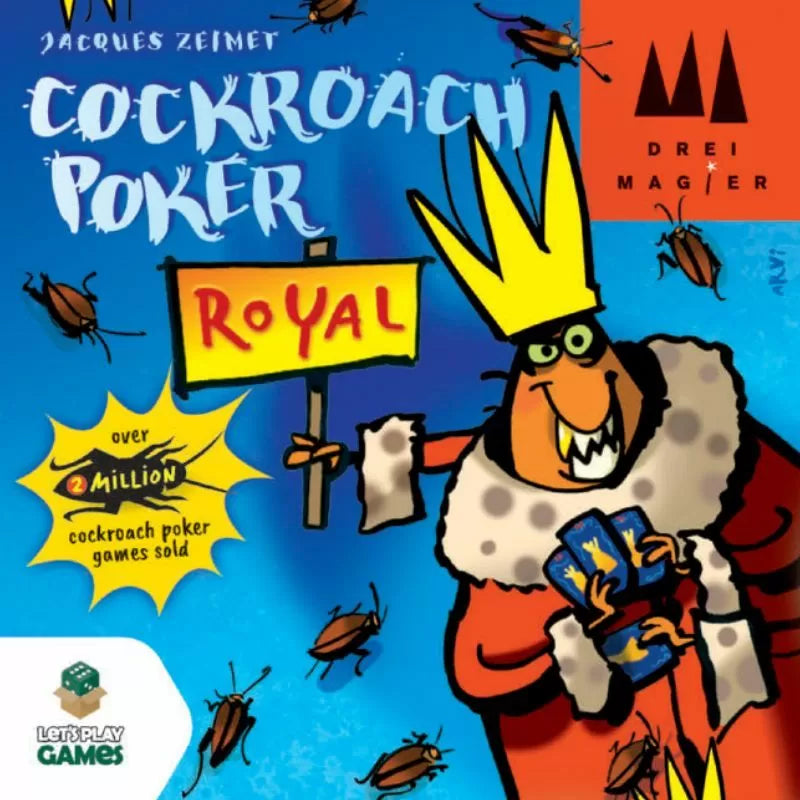 Cockroach Poker Royal Card Game - Fun Bluffing Party Game for Adults & Teens - Perfect for Family Game Nights, Parties & Social Gatherings