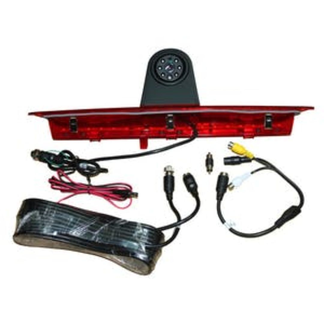 Crux CFD 05V Backup Camera for Ford Transit 150 - HD Third Brake Light Mounted Rear View Camera with Night Vision & Waterproof Design - Perfect for Parking, Towing & RV Safety