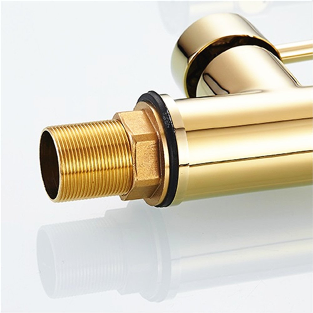 Gold Pull Out Kitchen Faucet with Sprayer - Modern Sink for Easy Cooking