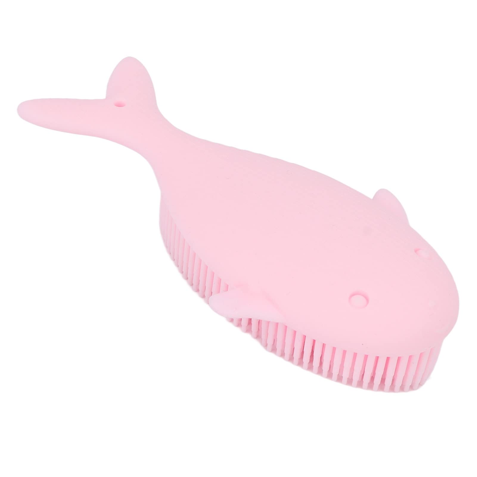 Soft Baby Shower Scrub Brush for Kids - Gentle Bath Cleaning Tool for Sensitive Skin (Pink) - Perfect for Newborns, Toddlers & Children's Bath Time Safety