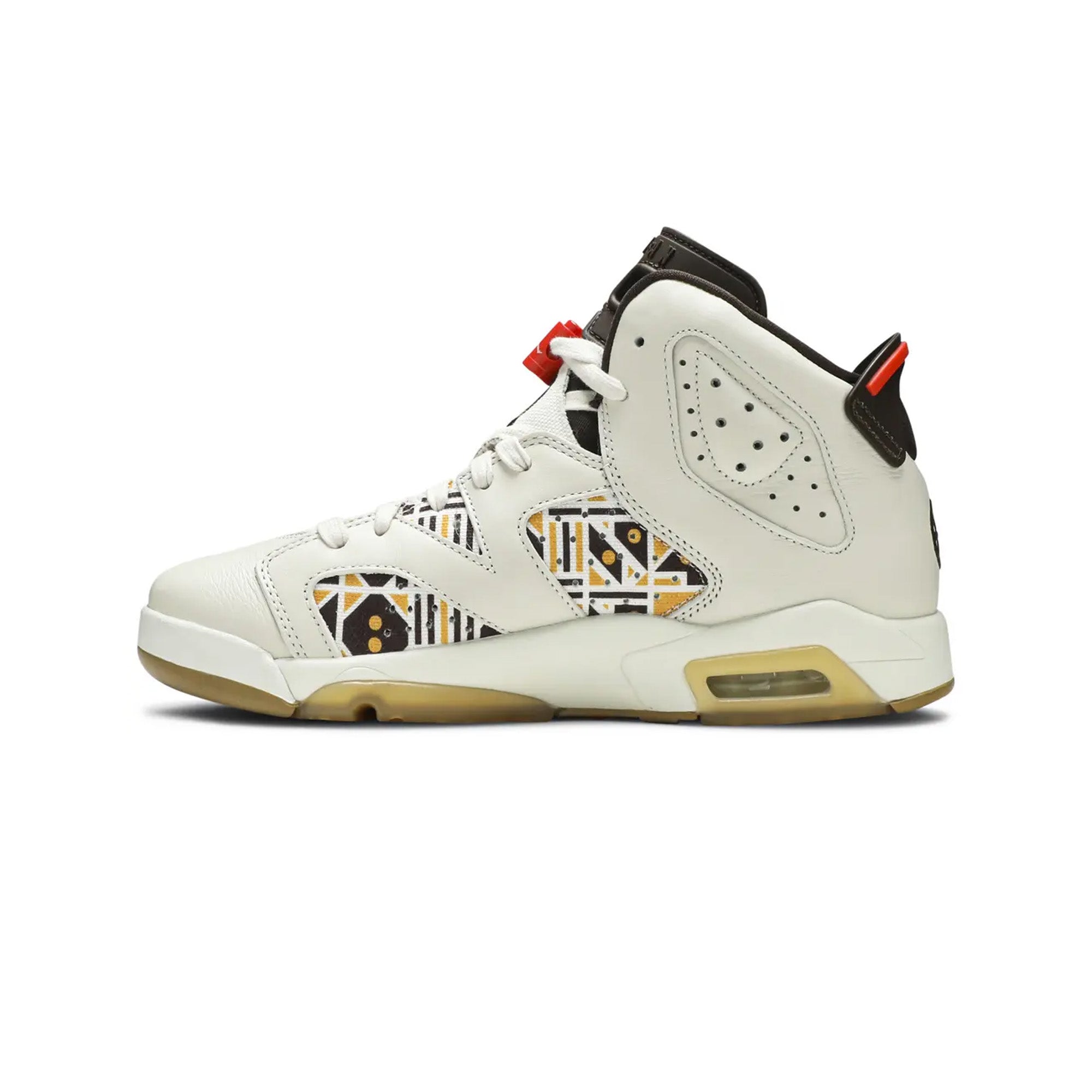 Air Jordan 6 Retro 'Quai54' GS Basketball Shoes - Sail/Brown Colorway for Kids | Perfect for Streetwear & Basketball Games