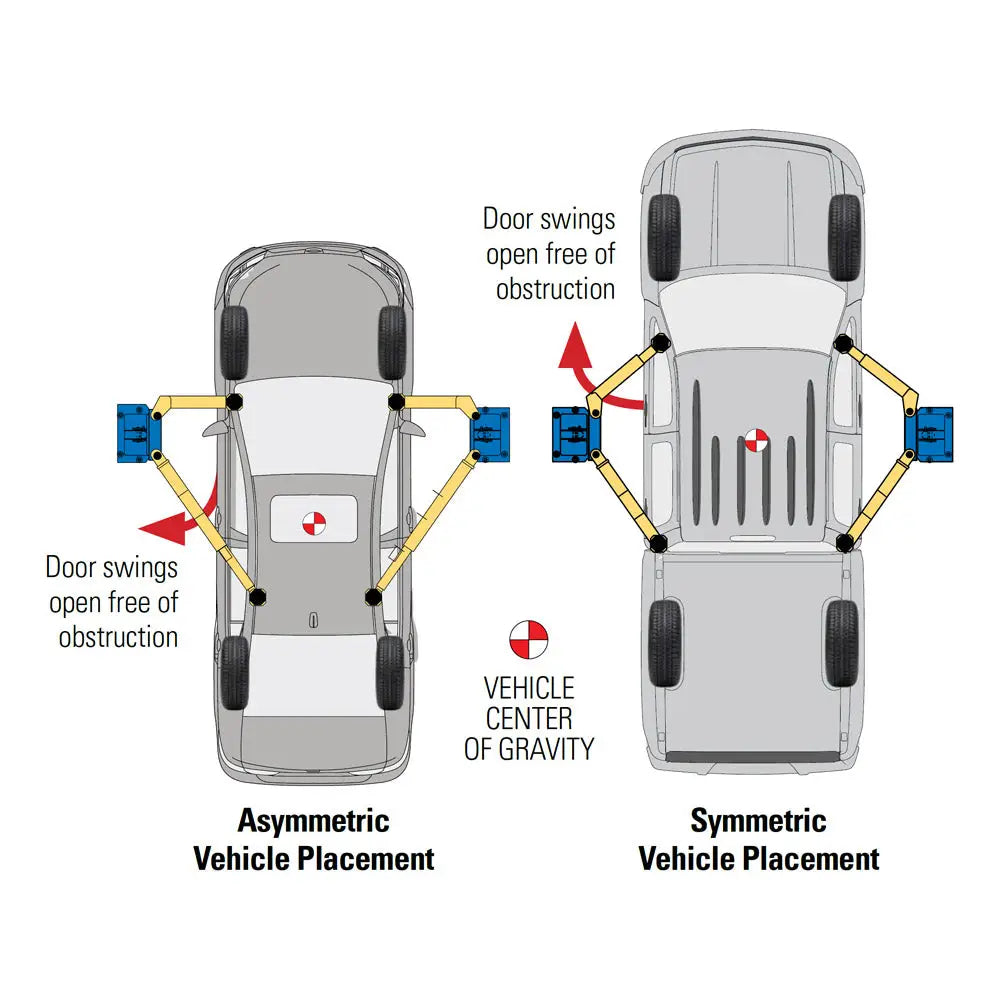 Forward Lift I10 10K Symmetric/Asymmetric 2 Post Car Lift - Heavy Duty Auto Lift for Home Garage & Auto Repair Shop - Perfect for Car Maintenance, Tire Changes & Vehicle Storage