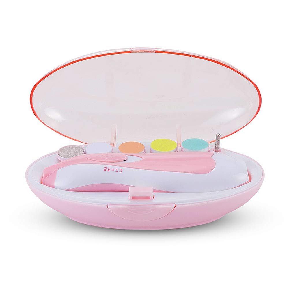 Electric Baby Nail Trimmer & Clipper Kit - Safe Nail Care for Newborns, Infants & Toddlers - Gentle Fingernail & Toenail Trimming, Filing & Polishing - Battery Operated (AA Not Included) - Perfect for Stress-Free Baby Grooming at Home or Travel