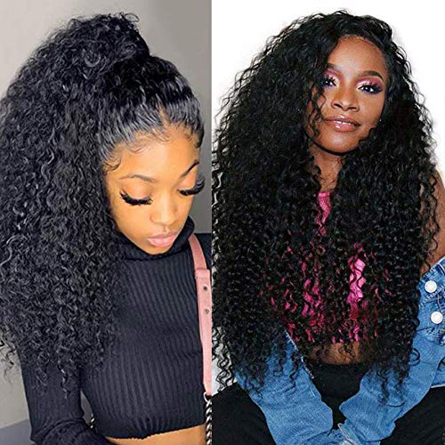24 Inch 250% Density U Part Wig - Kinky Curly Brazilian Human Hair Wigs for Women | Natural Look & Easy Styling | Perfect for Daily Wear, Parties & Special Occasions