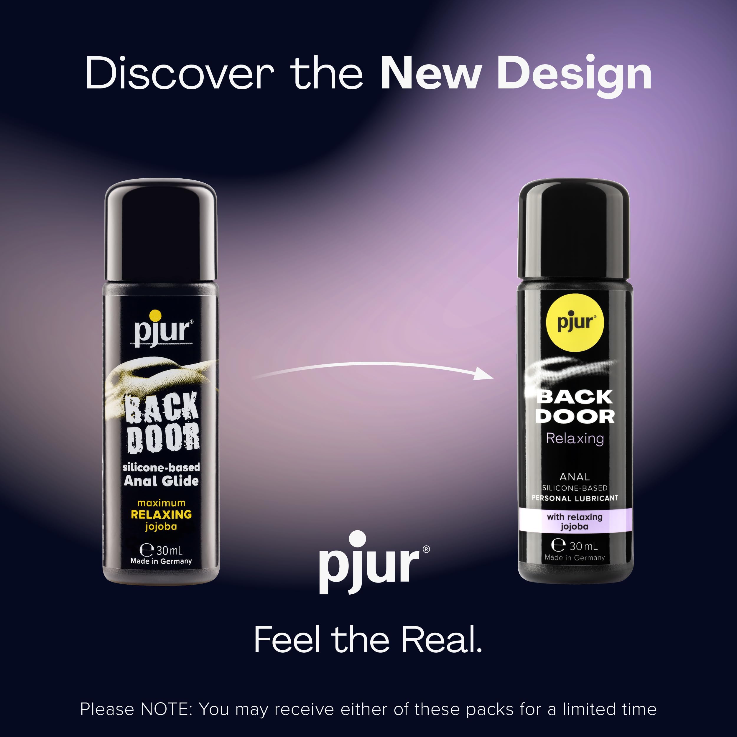 Pjur Back Door Relaxing Anal Lube - Silicone-Based, Long-Lasting Water-Resistant Sex Lubricant with Jojoba Oil for Smooth Preparation - Intimate Gel for Couples & Solo Play - Perfect for Anal Sex, Massage & Sensual Exploration (30ml)